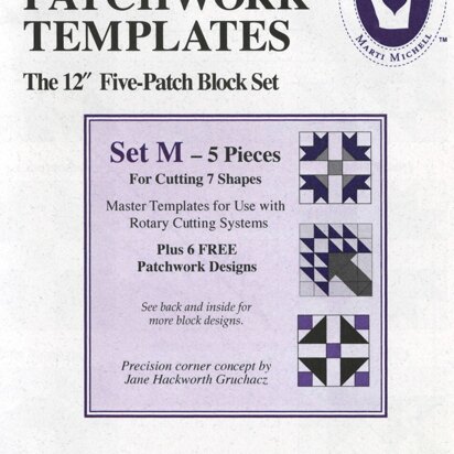 Marti Michell Set M Perfect Patchwork Quilting Template