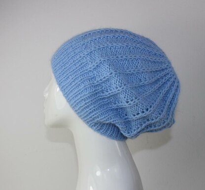 Fluffy Fishermans Rib Slouch Hat