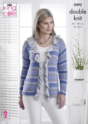 Sweater & Cardigan in King Cole DK - 5093pdf - Downloadable PDF