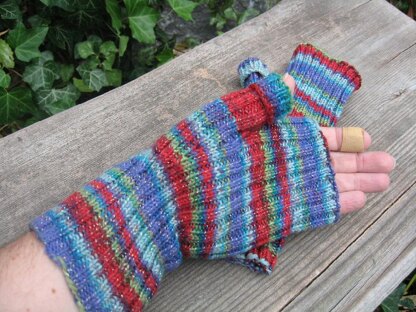 Anyone for Ribs, Fingerless Gloves/Mittens