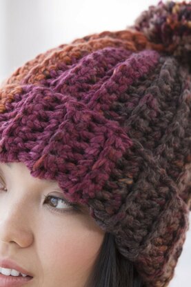 Pennington Hat in Lion Brand Mandala Thick & Quick - L80171 - Downloadable PDF