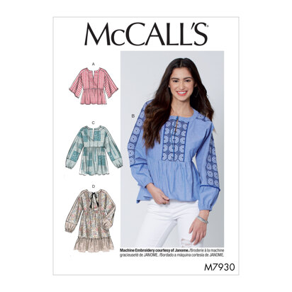 McCall's Misses' Tops and Tunics M7930 - Sewing Pattern