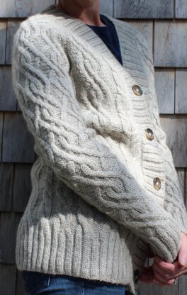 Aran on sale cardigan pattern