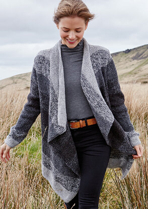 Colne Cardigan in Rowan Valley Tweed - Downloadable PDF