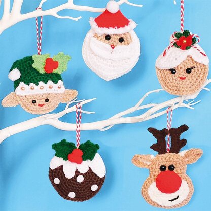 Christmas Cross Stitch Pattern Ornaments, Small Winter Pattern for Card,  Hanging Gift Ornaments for Christmas Tree 