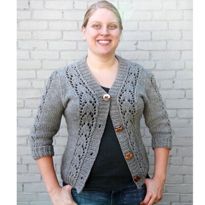 437 Loire Cardigan - Knitting Pattern for Women in Valley Yarns Northampton Bulky