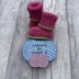 Ashe Baby cardigan, hat, booties & mitts knitting pattern newborn 16 inch chest.