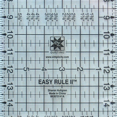 EZ International Rule 6.5" X 24" Acrylic Template