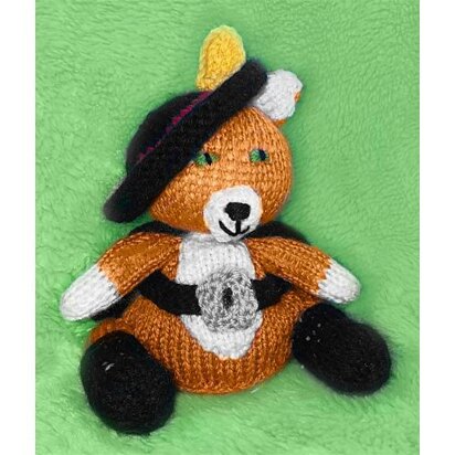 Puss in Boots inspired choc orange cover / toy - knitting pattern
