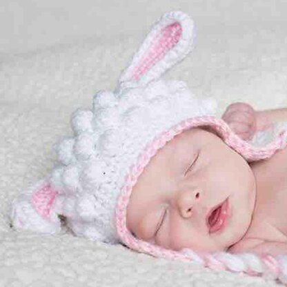 Crochet Lamb Hat Pattern (US Terms)