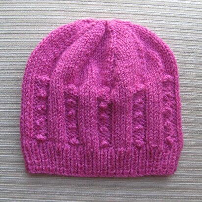 Hat with Small Bobbles in Size Adult