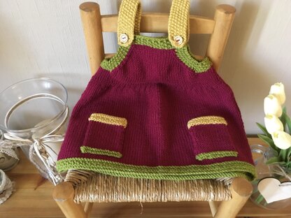 Girls pinafore dress