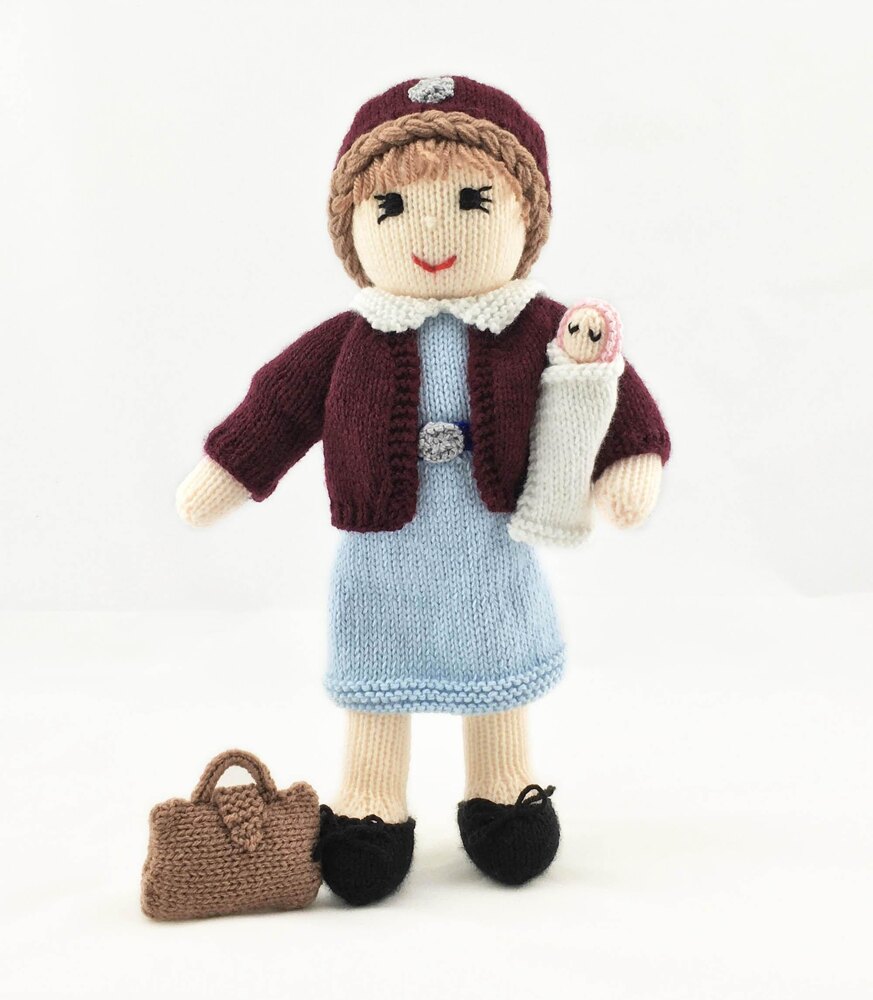 Knitted nurse hot sale doll