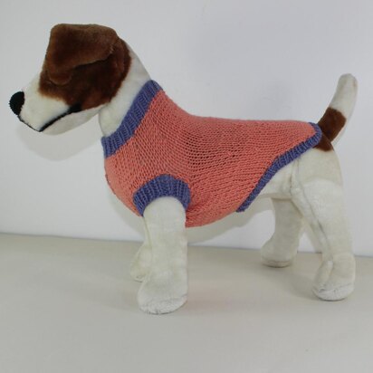 Simple Aran Dog Coat - knitting pattern