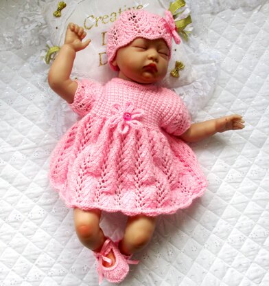 Dolls Dress Set knitting Pattern