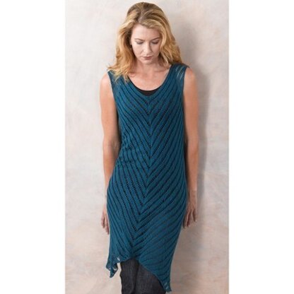 294 Ivy Day Dress - Knitting Pattern for Women in Valley Yarns 10/2 Bamboo