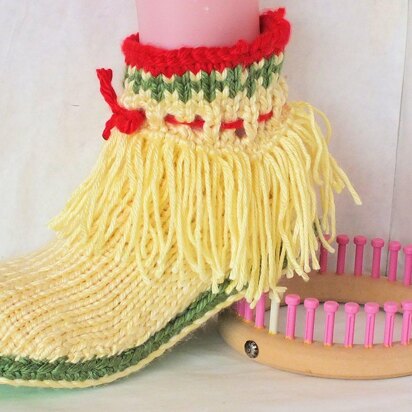 Red Tulip Moccasins