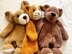 Bear, Puppy, Kitty Comforters