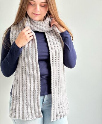 'Beaded Rib Scarf' Pattern