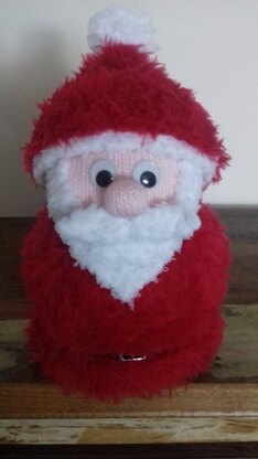 Father Christmas toilet roll cover