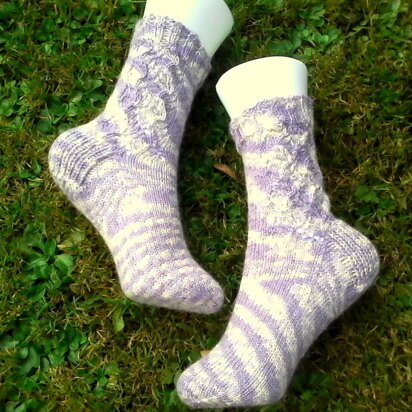 Squids Swirls 4 Ply Socks Knitting Pattern