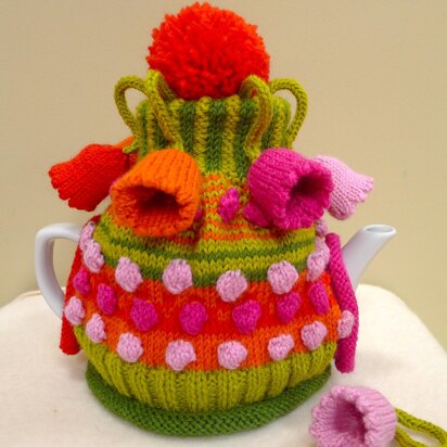 Bell Flowers and bobbles Tea Cosy