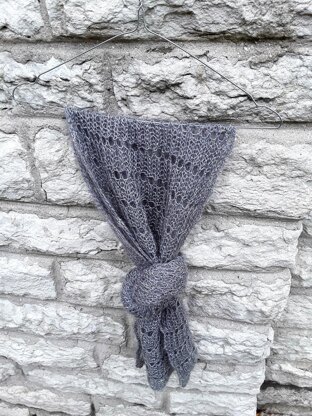 Waffle stitch scarf