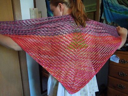 Blackberries in the Raspberry Patch--A Summer Shawl
