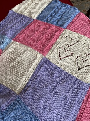 Heart Patchwork Blanket