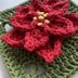 Poinsettia Granny Square
