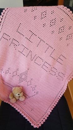 Little Princess Filet Blanket