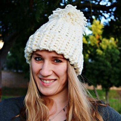 Chunky Knit-Like Hat