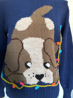 Naughty Pup Adult Sweater