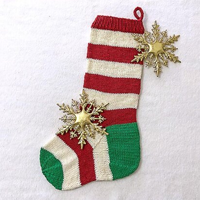 Striped Christmas Stocking