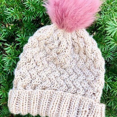 Interwoven Beanie - knitting pattern