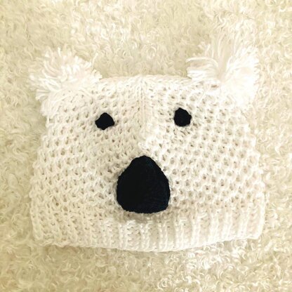 Polar Bear Baby Hat