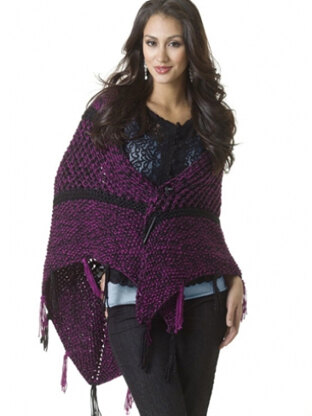 Subtle Sparkle Shawl in Caron Simply Soft Collection and Simply Soft Party - Downloadable PDF