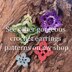 Crochet Square Earrings boho style- crochet pdf pattern - Crochet earrings pattern - Crochet jewelry - Crochet earrings - Granny Square
