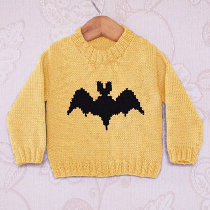 Intarsia - Bat Chart - Childrens Sweater