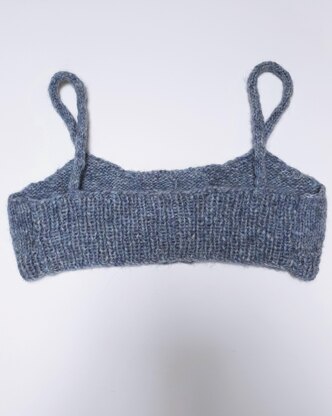 Knitted bralette with bow pdf knitting pattern