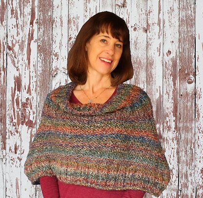 Homespun Knit Cape