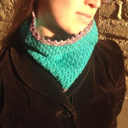 Wilderness Flowers Crochet Cowl