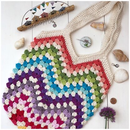 Waves Granny Square Ripple Bag