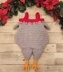 Chicken Knit Christmas Stocking