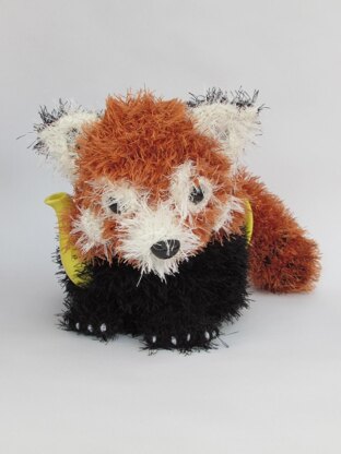 Red panda tea cosy