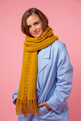 Paintbox Yarns Totally Toasty Scarf PDF (Free)