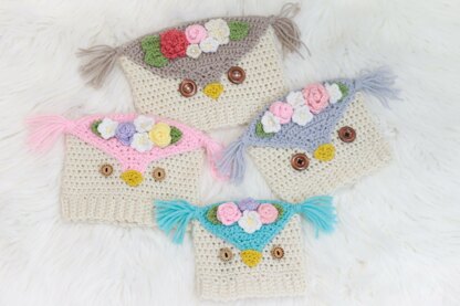 Baby owl hat crochet pattern