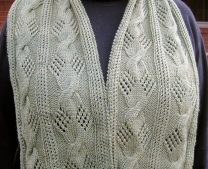 The Baltimore Cable Lace Scarf