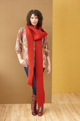 Metropolis Scarf in Lion Brand Vanna's Choice - 90614AD