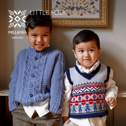 Little Folk Ebook Collection - Knitting Patterns for Children in MillaMia Naturally Soft Merino & Naturally Soft Aran